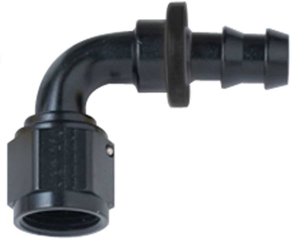 Fragola 209016-Bl Black Size (-16) 90┬░ Push Lock Hose Fitting   Black Size
