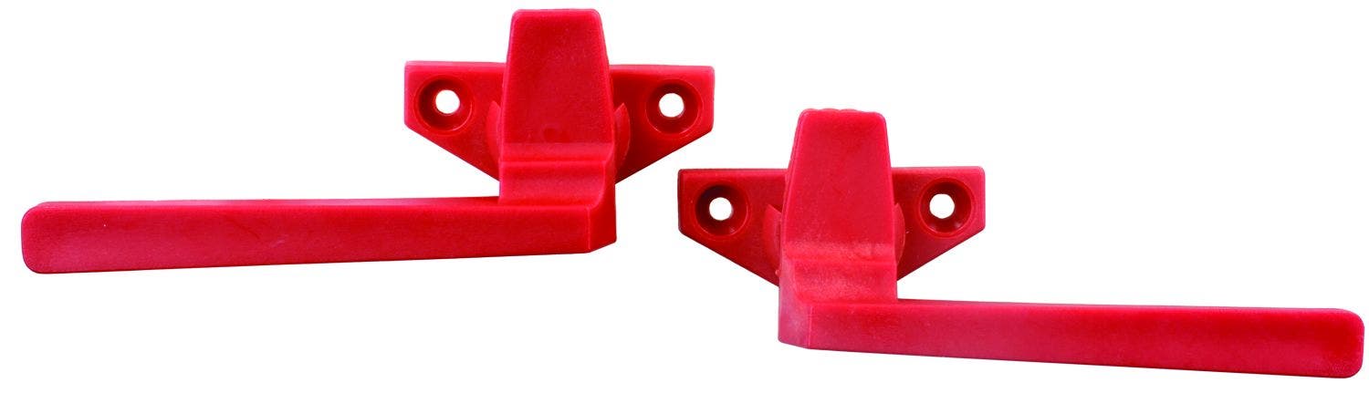 Jr Products 81925 Emergency Window Latch Set , Red   Window Latch; Color - Red,