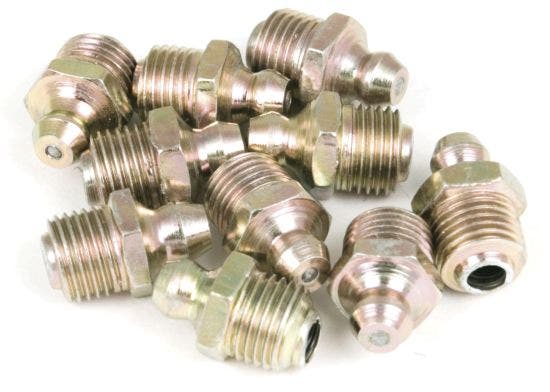 Grease Fitting 10Pk Grease Fitting  End Type1 - Male Threads, End Size1 - 10