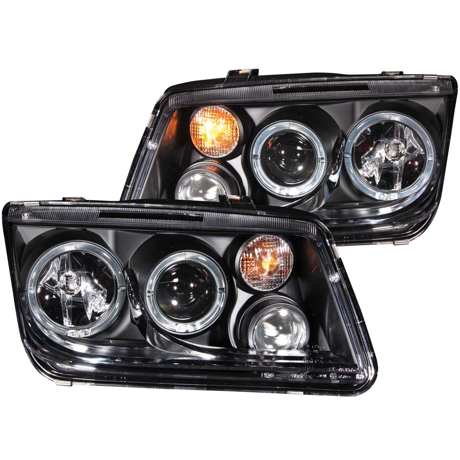 Anzo Usa 121369 Projector Headlight Set W/Halo Fits 99-05 Jetta   Projector