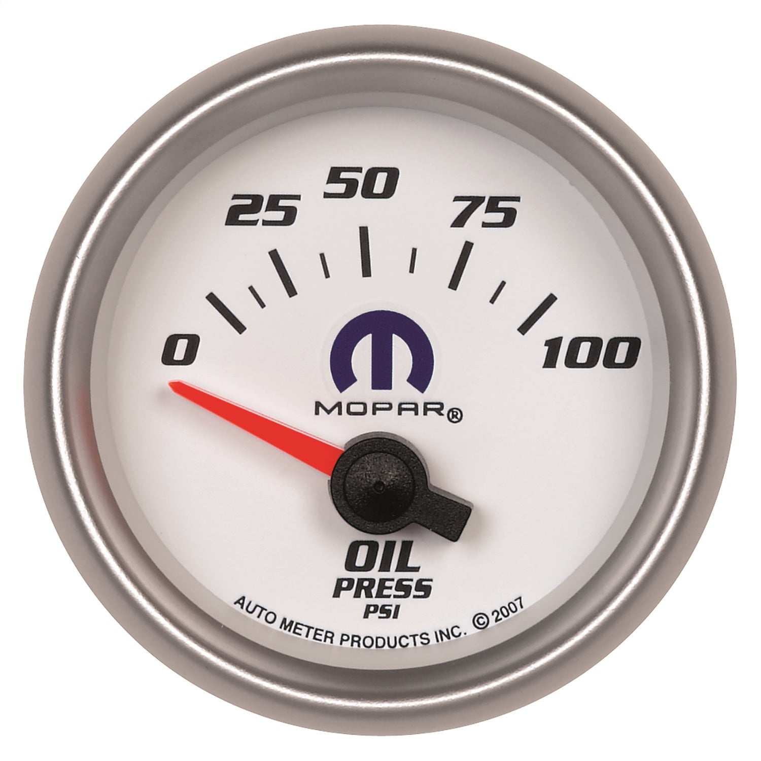 Autometer 880029 Mopar Electric Oil Pressure Gauge   Mopar Electric Oil Pressure