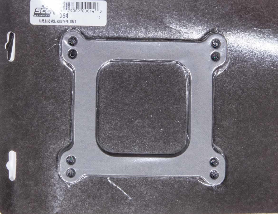 Sce Gaskets 354 Holley 4Bbl Open .062 Thck Car B. Base Gaskets 10 Pak   Holley