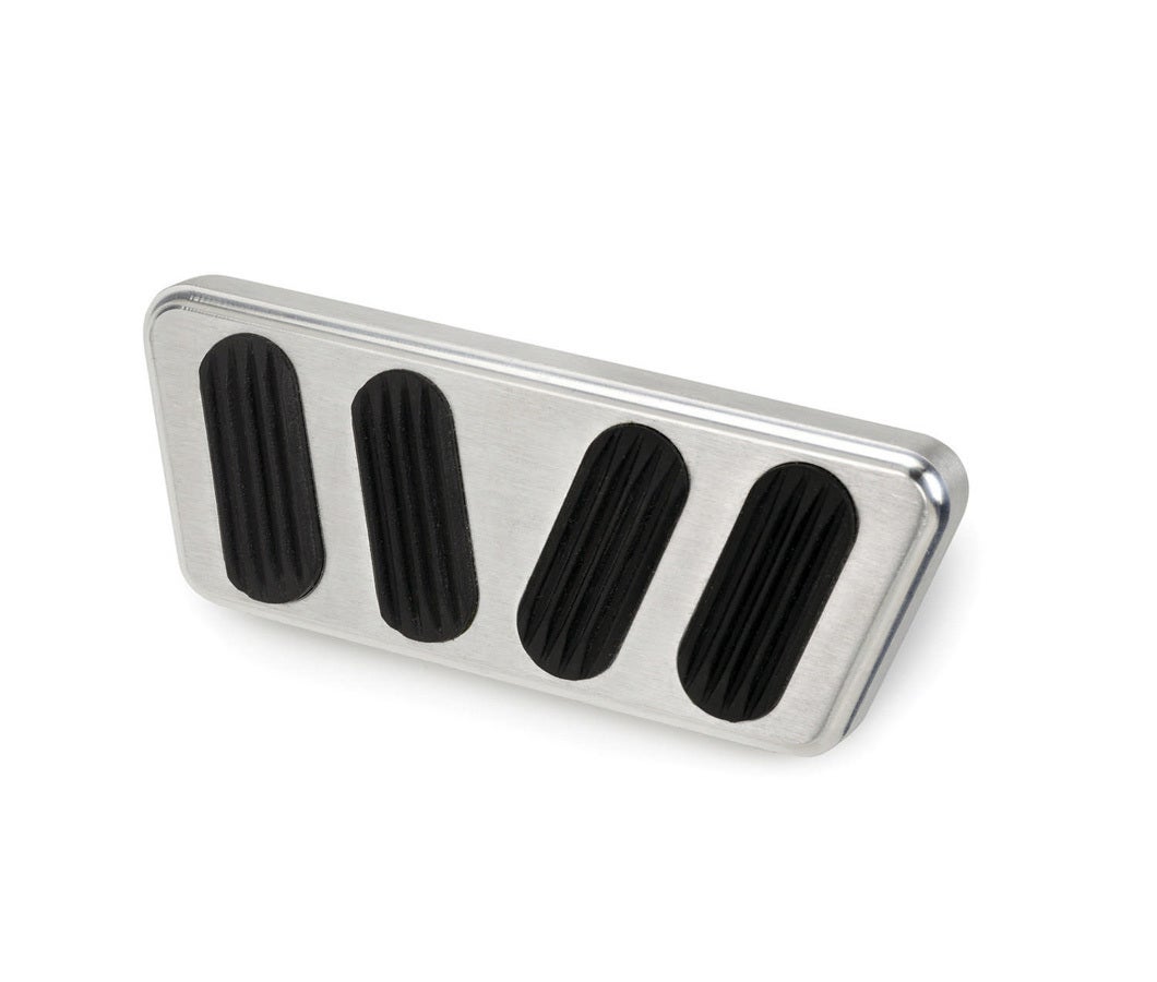 Lokar Bag-6123 Brushed Billet Aluminum Automatic Brake Pad With Rubber   Brushed