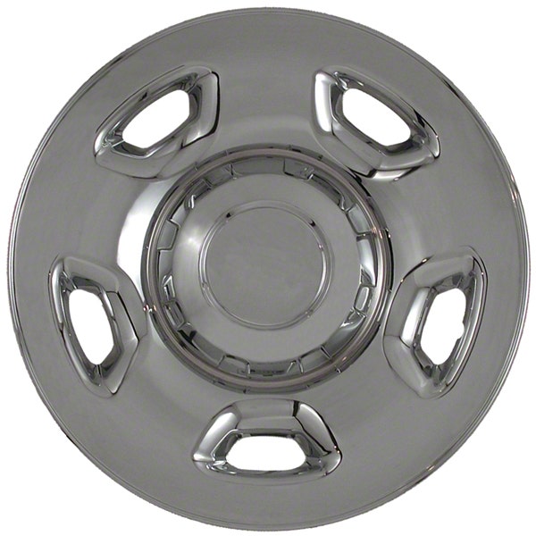 Set Of 4 17" Chrome Hub Cap Wheel Skins W Center: 2004 -2010 Ford F150 17X7 Inch