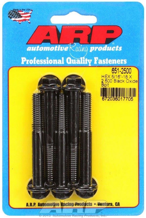 Arp (651-2500) Hex Oxide Bolt, Black Arp () Hex Oxide Bolt, Black