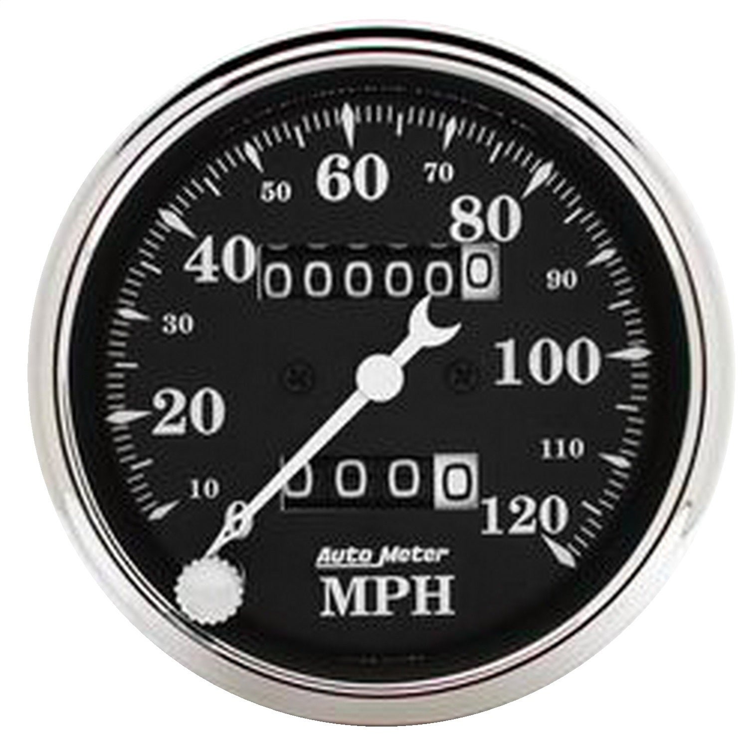 Autometer 1796 Old Tyme Black Mechanical Speedometer   Old Tyme Black Mechanical