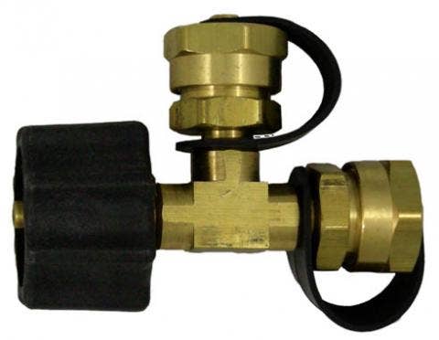 Marshall Excelsior Me412p Camping Propane Tee Adapter   Propane Adapter Fitting