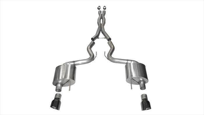 Corsa Performance 14328Blk Xtreme Cat-Back Exhaust System Fits 15-17 Mustang