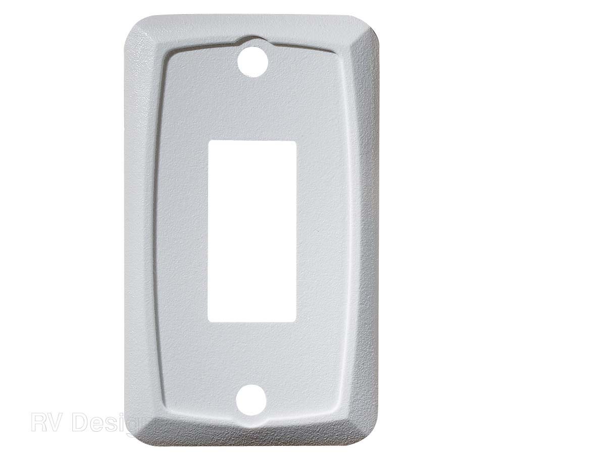 Rv Designer Collection S381 Rocker Switch Mounting Plate, White   Multi Purpose