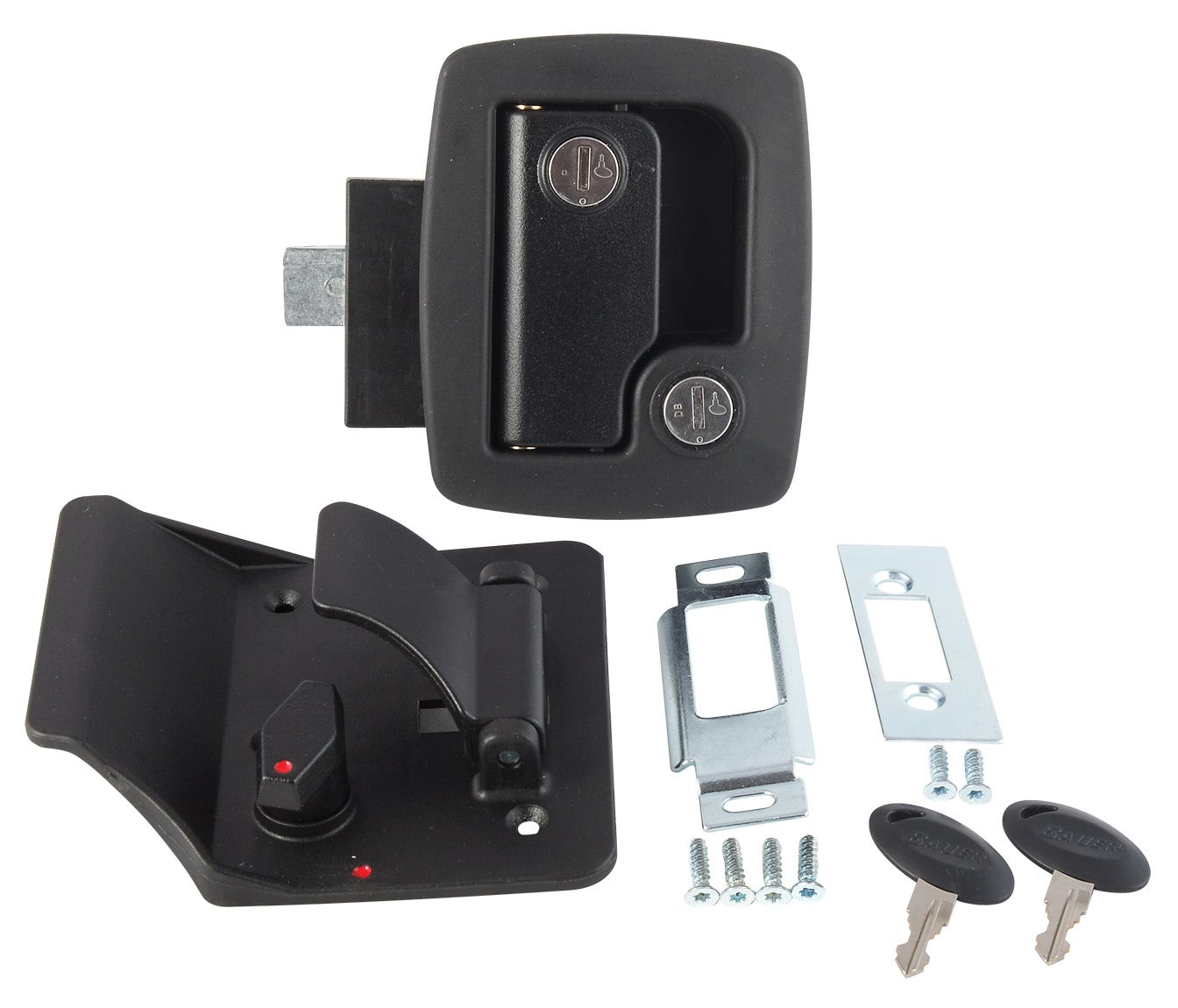 Bauer Door Latch W/Keys-B Bauer Door Latch W/Keys-B
