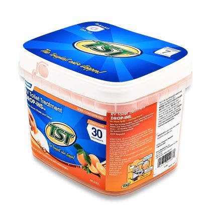 Camco Tst Ultra-Concentrated Orange Citrus Scent Rv Toilet Treatment Drop-Ins,