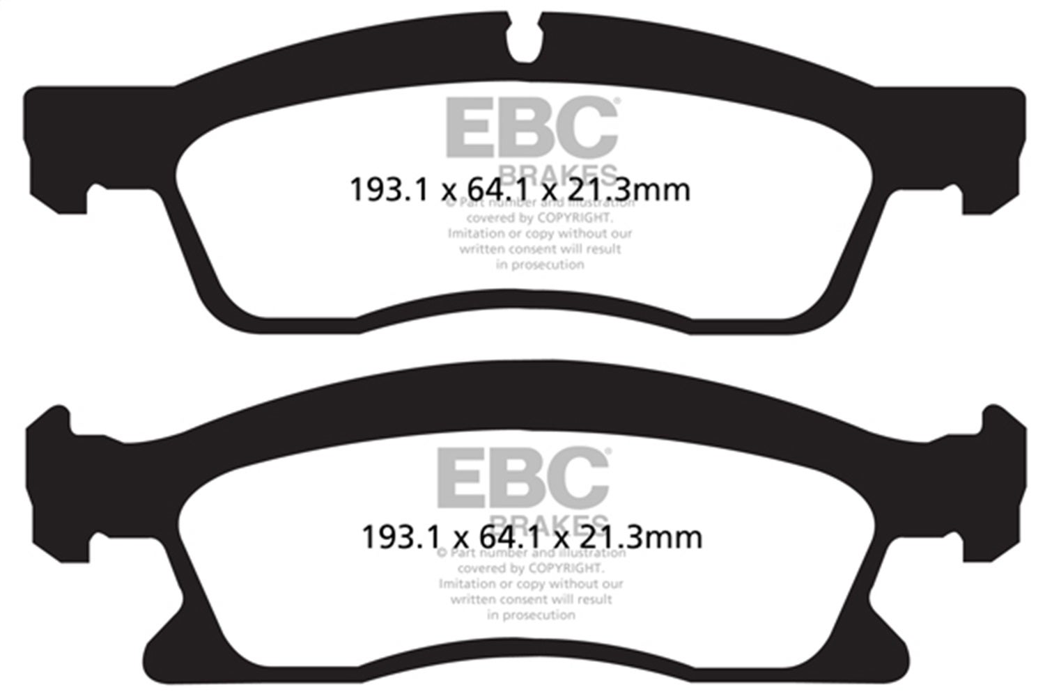 Ebc Brakes Dp42136r Yellowstuff Street And Track Brake Pads   Yellowstuff Street
