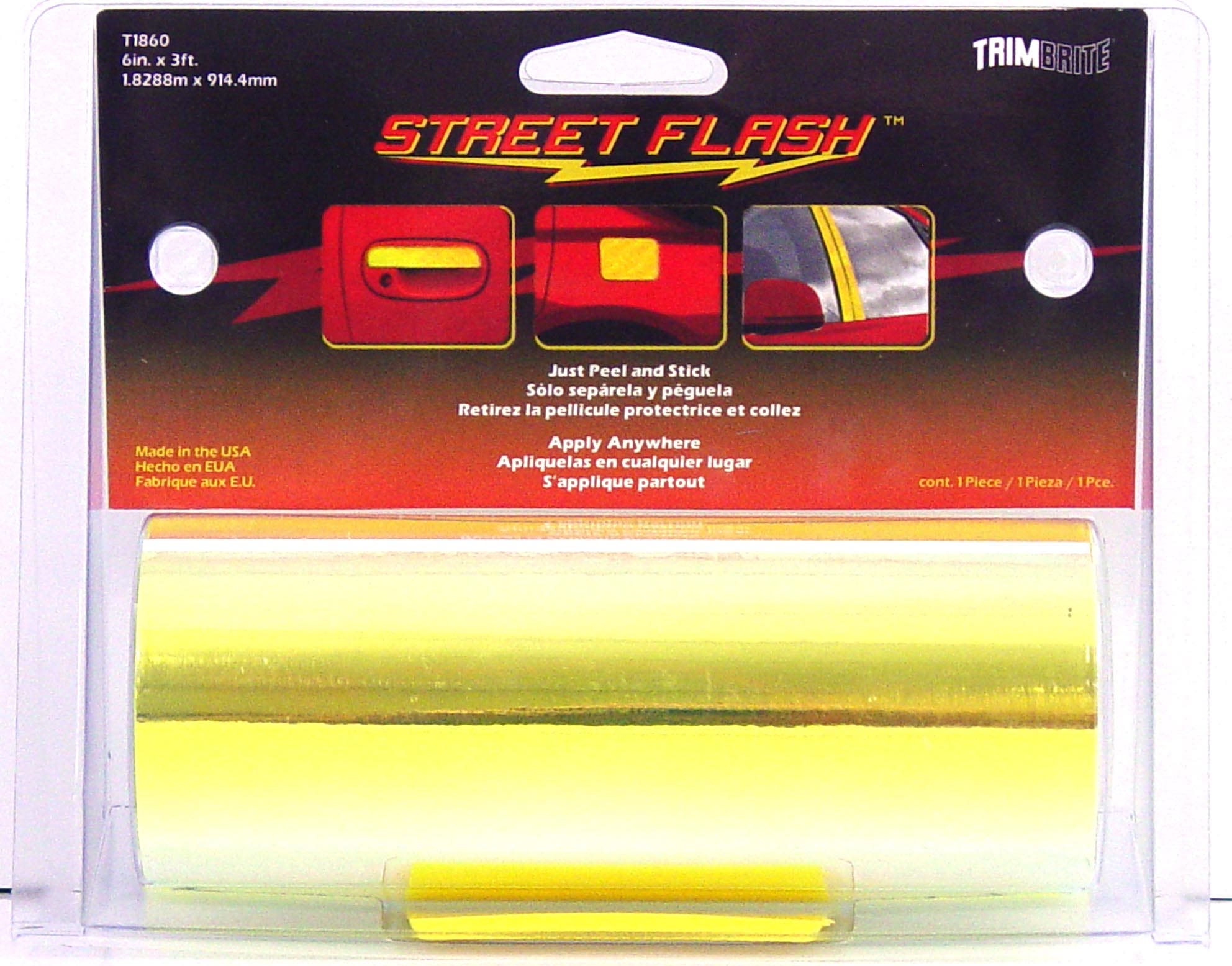 Trimbrite T1860 Radiant Yellow Adhesive Film   Radiant Yellow Adhesive Film