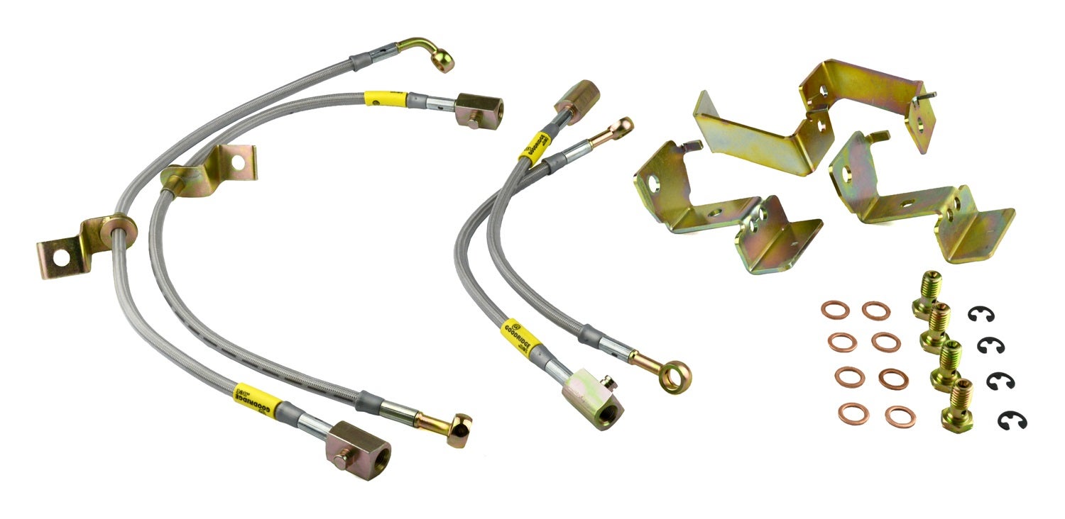 Goodridge Usa 12364 G-Stop Ss Braided Brake Line Kit Fits 05-14 Mustang  Usa