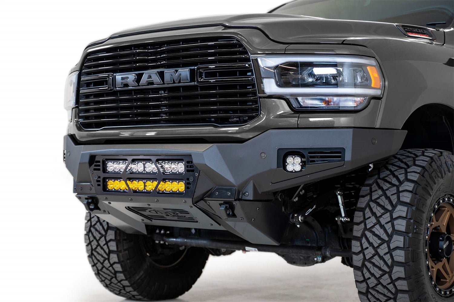 Addictive Desert Designs F560012140103 Bomber Front Bumper Fits 19-20 2500 3500