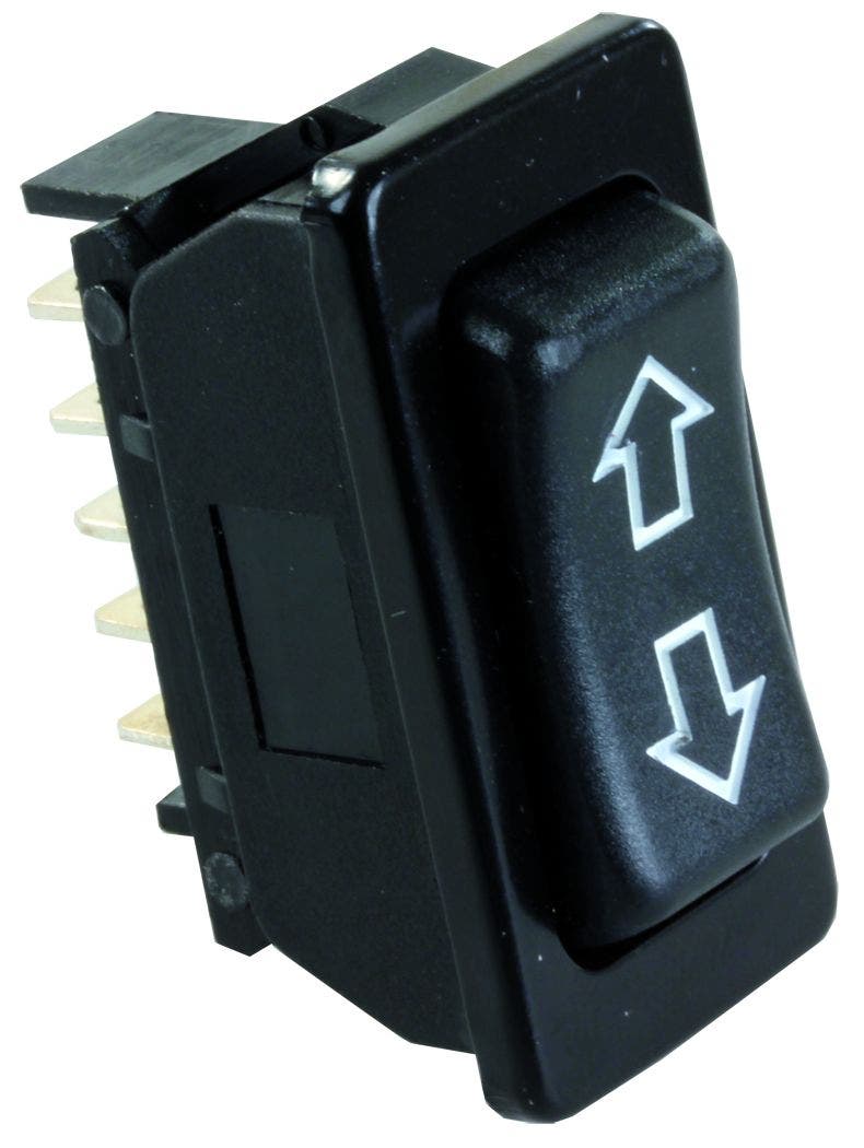 Jr Products 13925 Black 12V Furniture Switch   Multi Purpose Switch; Type -