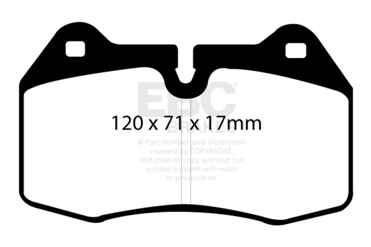 Ebc Brakes Dp31032c Redstuff Ceramic Low Dust Brake Pads   Redstuff Ceramic Low