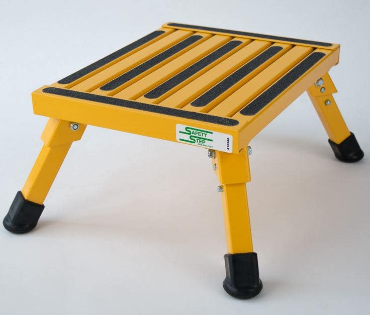 Safety Step S-07C V Folding Step   Step Stool  Type - One Step, Length (In) - 14