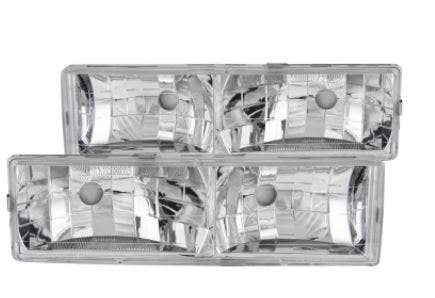Anzo Usa 111136 Crystal Headlight Set Anzo 111116 Headlight Assembly; Bulb Color
