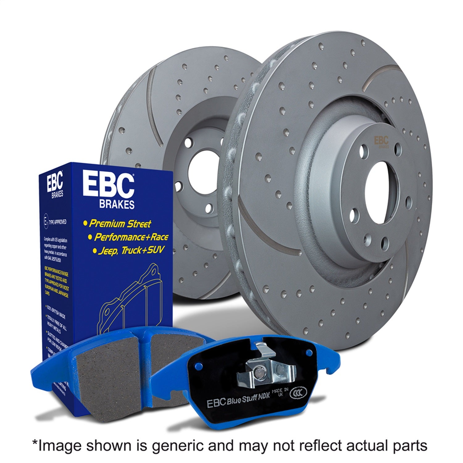 Ebc Brakes S6kf1094 S6 Kits Bluestuff And Gd Rotors Fits Impreza Legacy Outback
