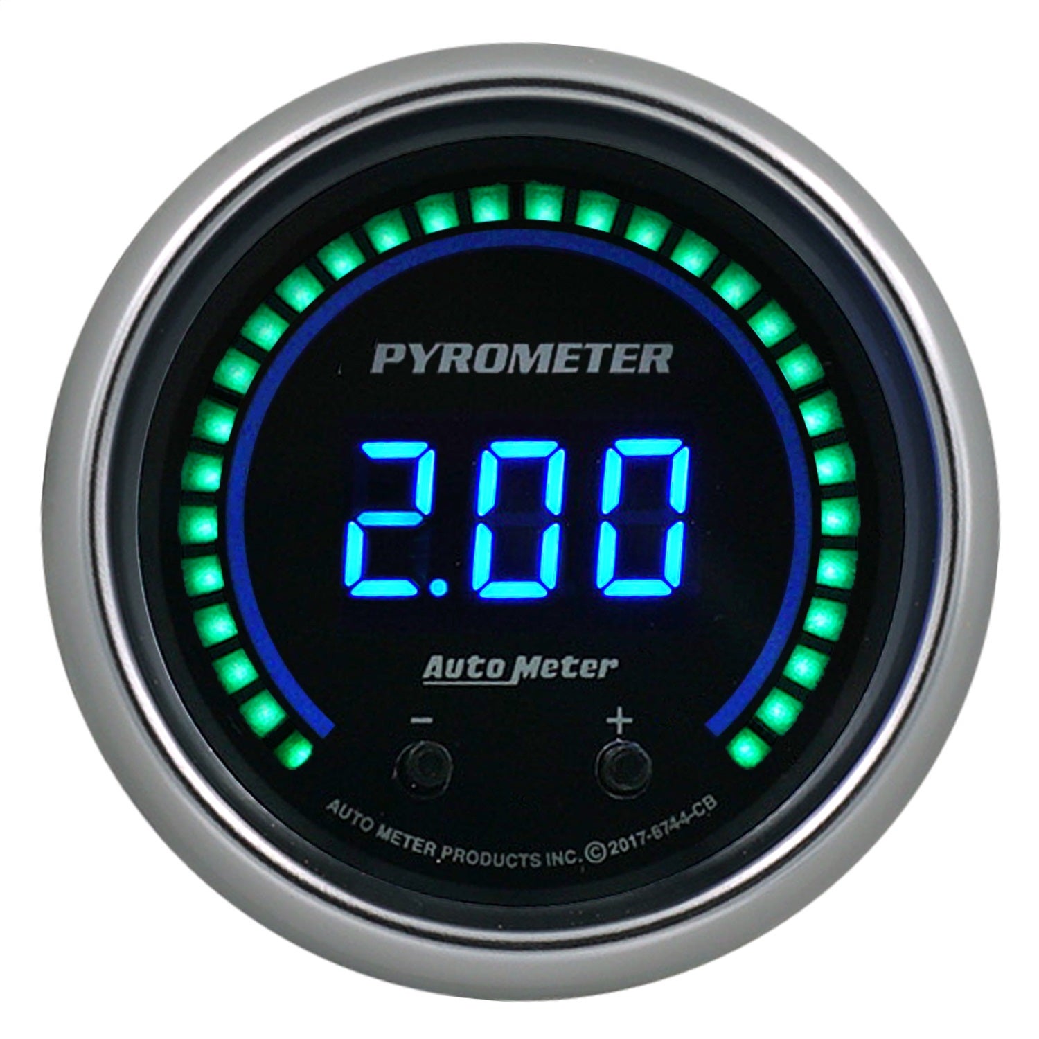 Autometer 6744-Cb Cobalt Elite Digital Two Channel Pyrometer Gauge   Cobalt