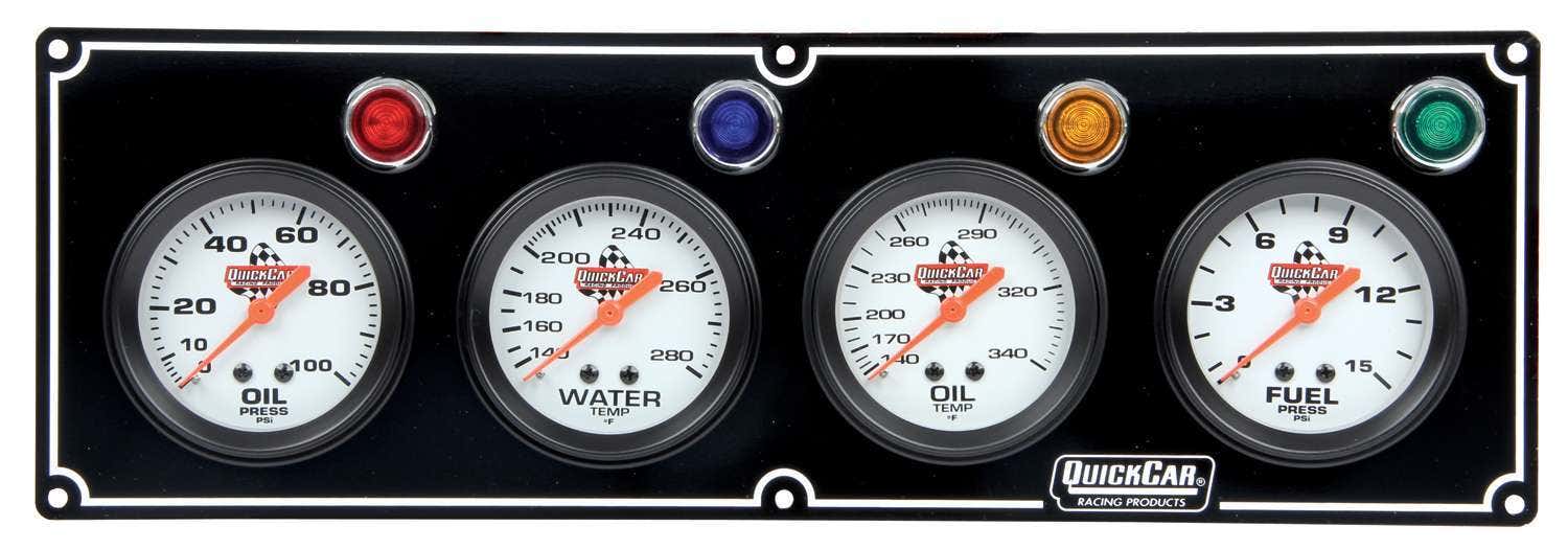 Quickcar Racing Products 61-6721 4 Gauge Panel  Products  4 Gauge Panel
