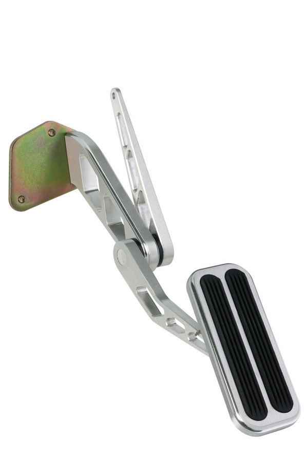 Lokar Bag-6117 Brushed Billet Aluminum Throttle Pedal With Rubber   Brushed
