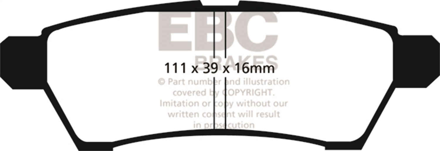 Ebc Brakes Ud1100 Ultimax  Brake Pads Fits Equator Frontier Pathfinder Xterra