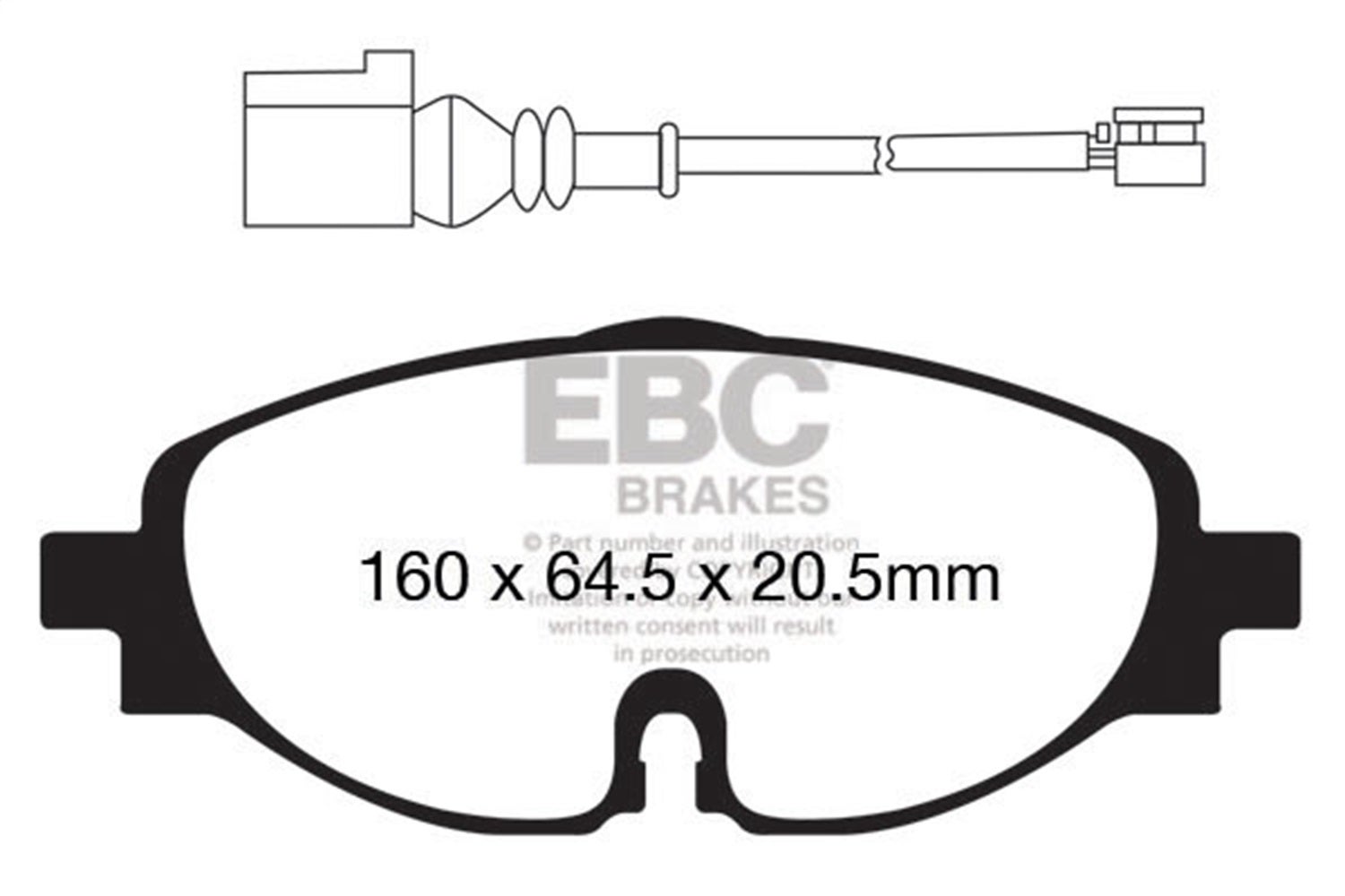 Ebc Brakes Ud1760 Ultimax  Brake Pads   Ultimax  Brake Pads