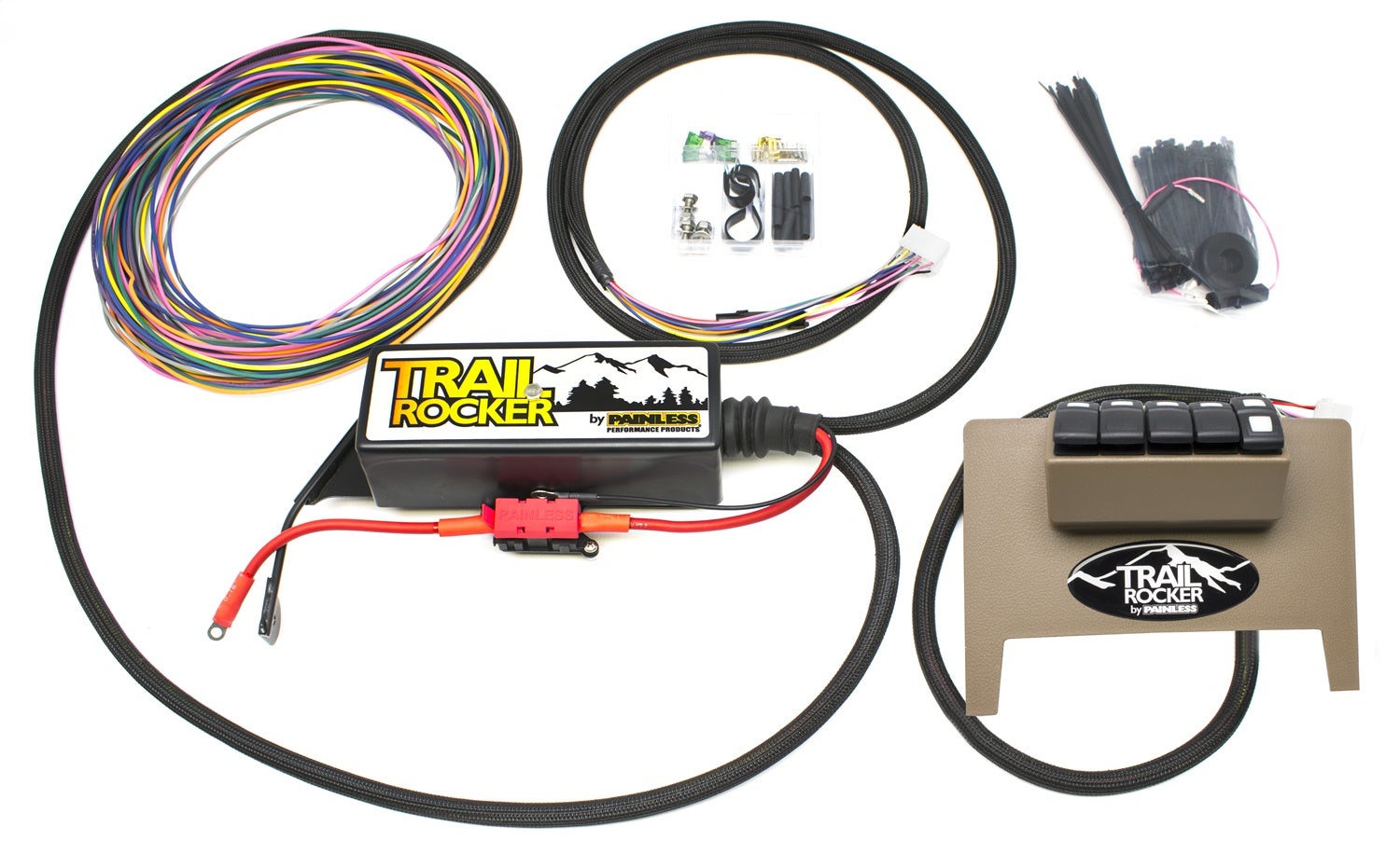Painless Wiring 57001 8-Switch Fused Panel Fits 11-18 Wrangler (Jk)   8-Switch