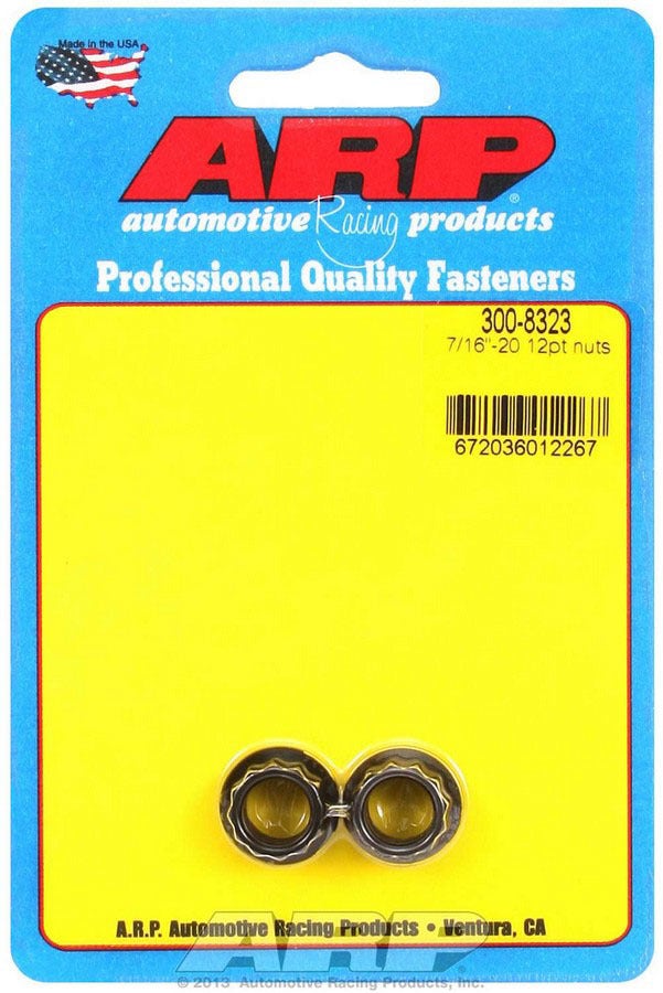 Arp 300-8323 7/16-20 12Pt Nut Kit Arp  7/16-20 12Pt Nut Kit