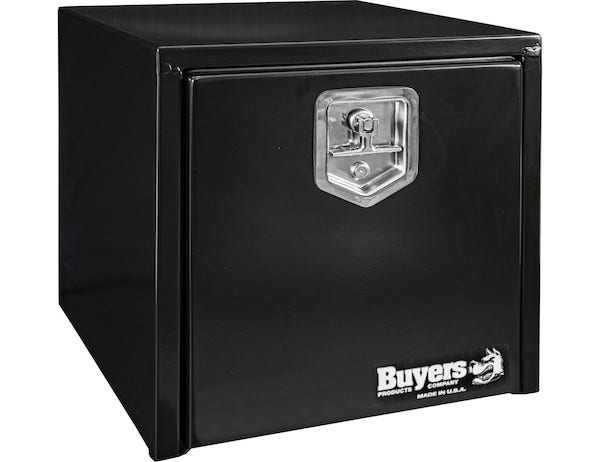 Buyers Products 1702295 Black Steel Underbody Truck Box With T-Handle Latch, 18