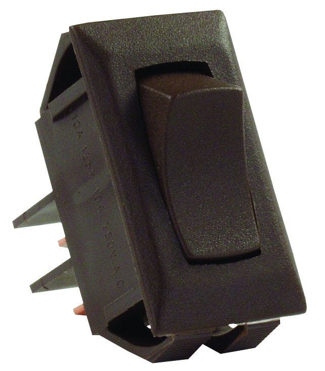 Jr Products 12715 Brown Spst Mom-On/Off Switch   Multi Purpose Switch; Type -