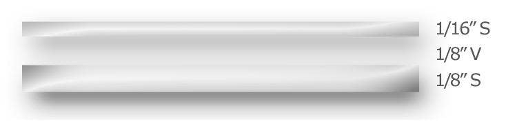 Trimbrite T0415 Multistrip Chrom 5/16X36'   Pinstripe Tape; Style - Double