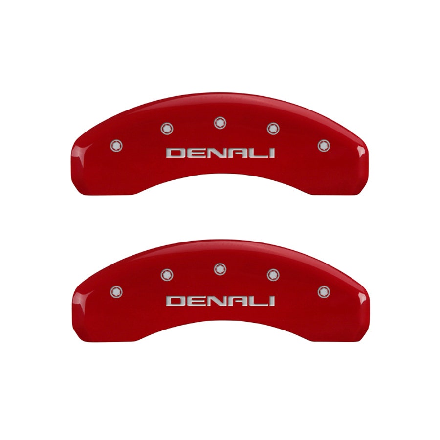 Mgp Caliper Covers 34009Sdnlrd 'Denali' Engraved Caliper Cover With Red Powder