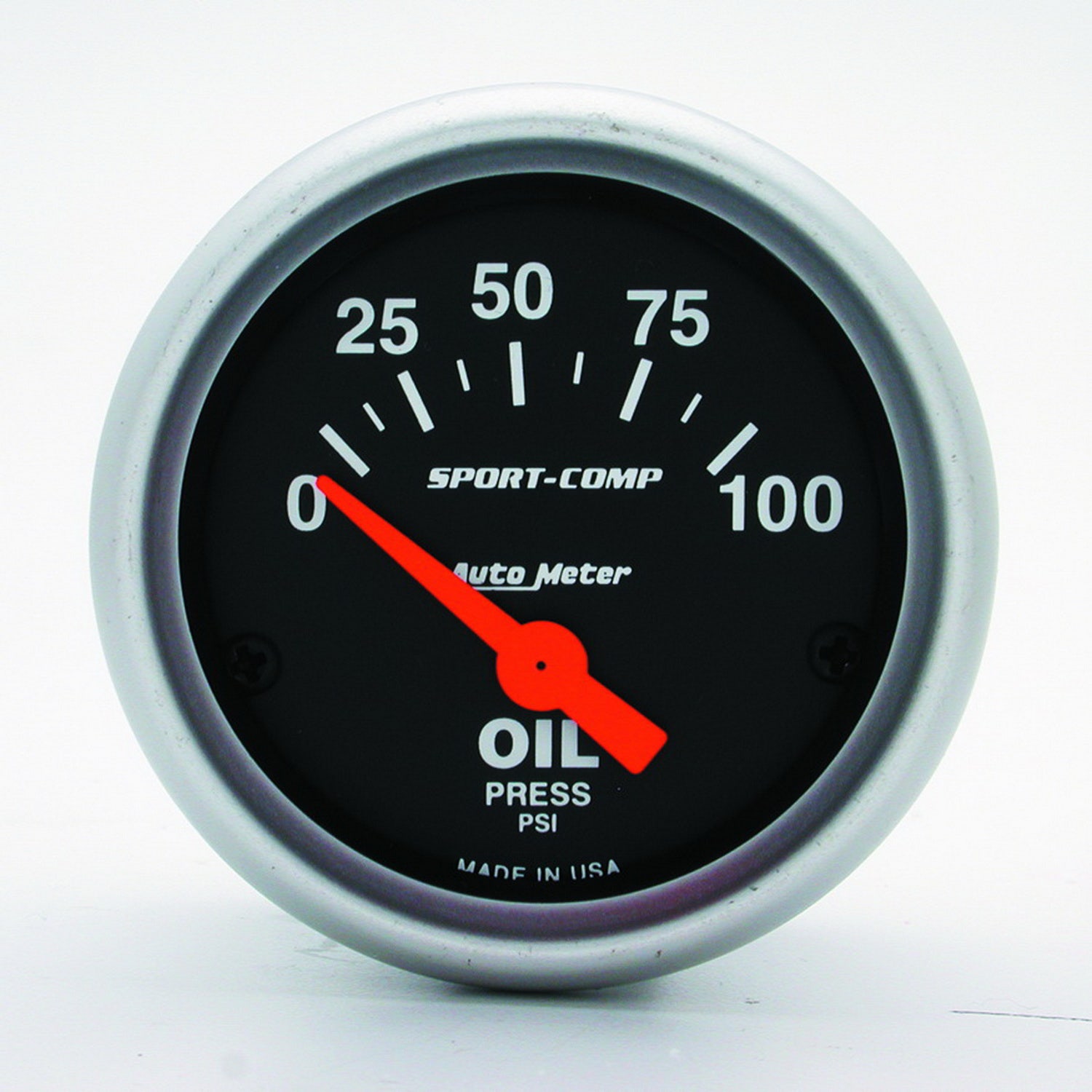 Autometer 3327 Sport-Comp Electric Oil Pressure Gauge Auto Meter Products  Gauge
