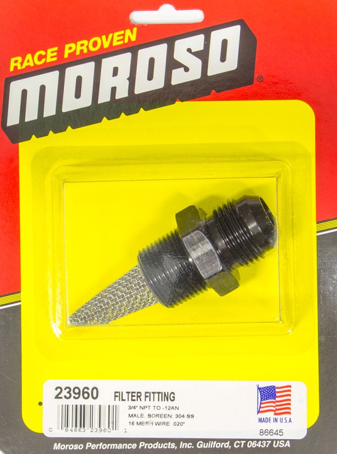 Moroso 23960 12 An Oil Filter Fitting Assembly   12 An Oil Filter Fitting