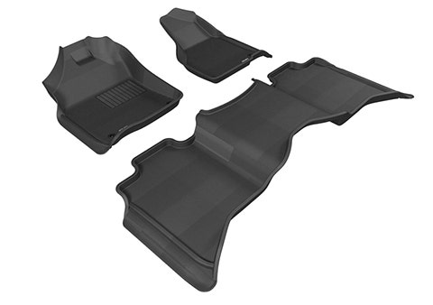 3D Kagu Floor Mat 2 Row Set Black 3D Kagu Floor Mat 2 Row Set Black