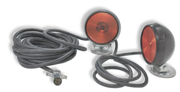 Grote 65402-4 Red Heavy Duty Magnetic Towing Kit   Trailer Light  Type - Stop/