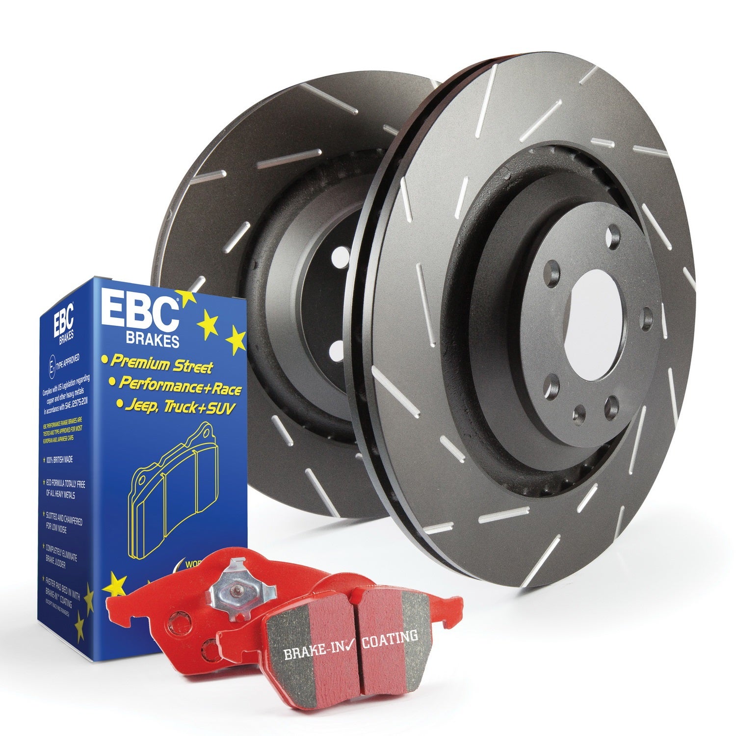 Ebc Brakes S4kr1287 S4 Kits Redstuff And Usr Rotor Fits 04-06 Tl   S4 Kits