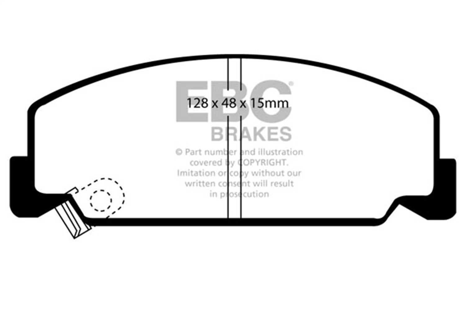 Ebc Brakes Dp4911r Yellowstuff Street And Track Brake Pads   Yellowstuff Street