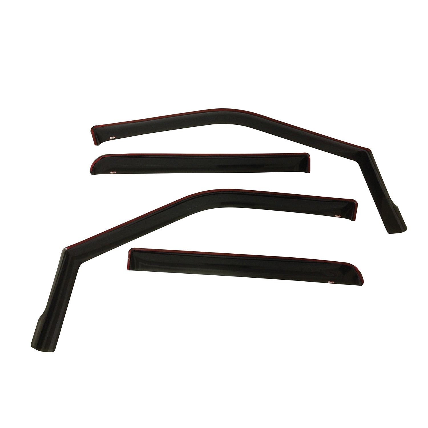 Wade 72-37407 Smoke In-Channel Wind Deflector - 4 Piece  Automotive  Rainguard