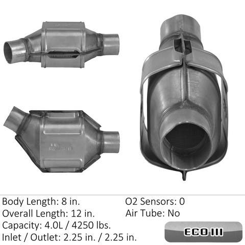 Eastern Catalytic Catalytic Converter-Universal P/N:93425  Catalytic
