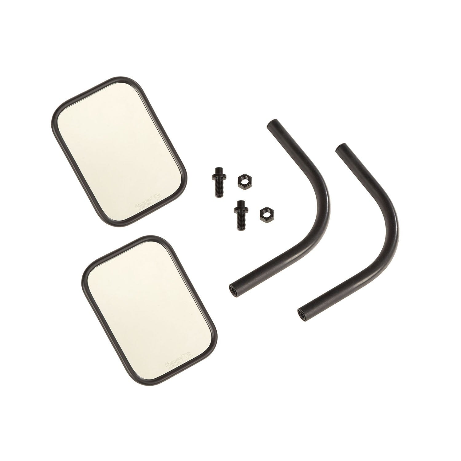 Rugged Ridge 11025.26 Rectangular Trail Mirror Kit Fits Gladiator Wrangler (Jl)