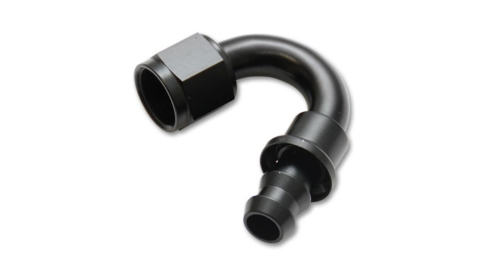 Vibrant Performance 22506 Push-On 150 Degree Hose End Fitting   Push-On 150