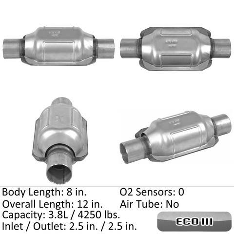 Eastern Catalytic Catalytic Converter-Universal P/N:92466  Catalytic