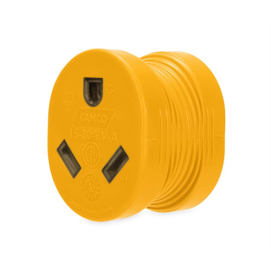 Camko 55222 15M/30F Amp Powergrip   Power Cord Adapter Power Grip (Tm); End