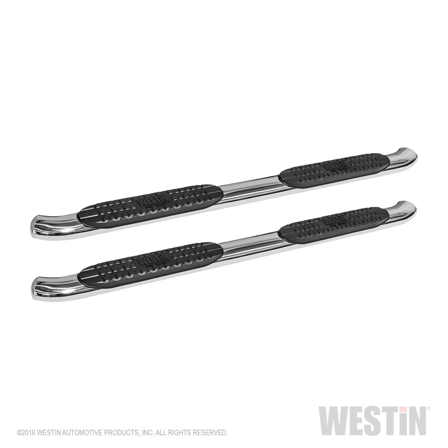 Westin 21-24090 Pro Traxx 4 In. Oval Nerf Step Bars   Pro Traxx 4 In. Oval Nerf
