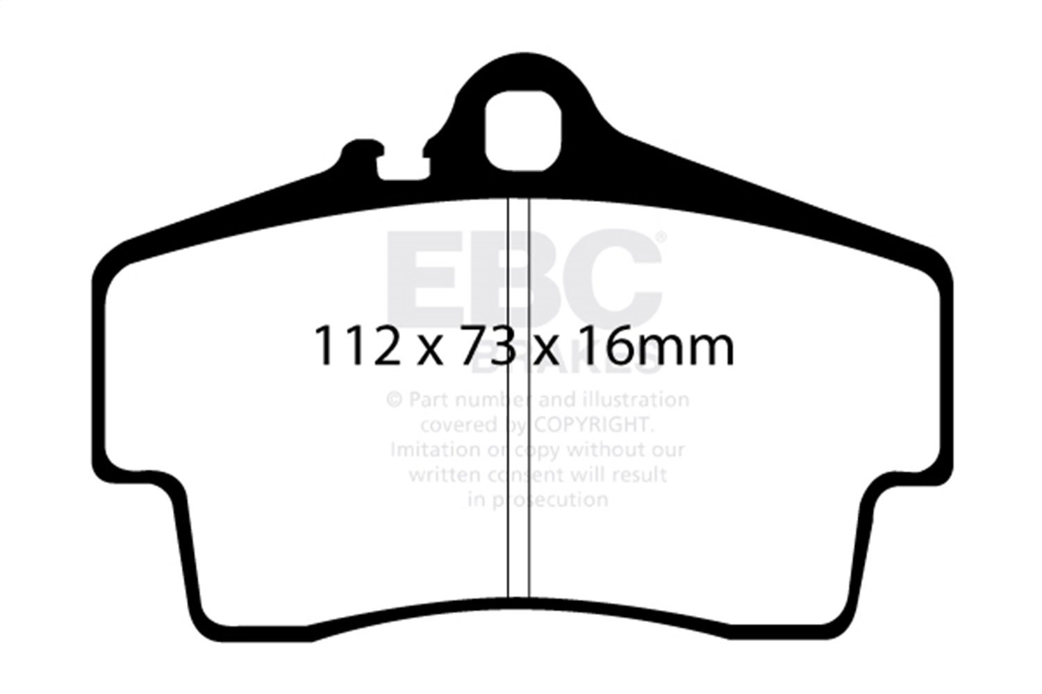 Ebc Brakes Dp41208r Yellowstuff Street And Track Brake Pads   Yellowstuff Street