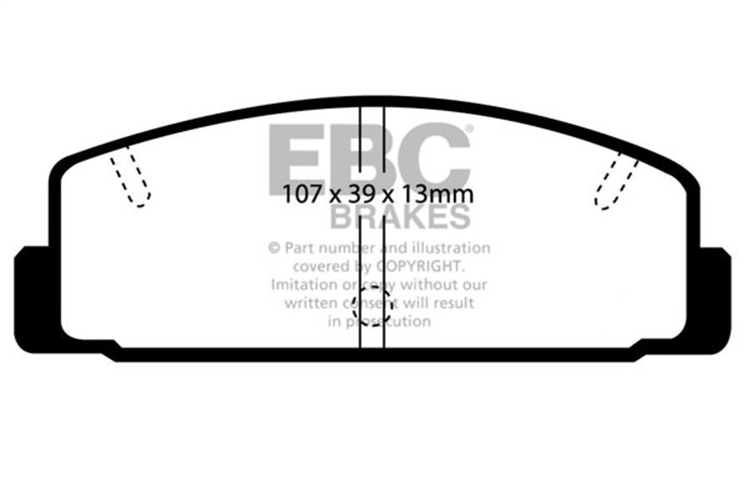 Ebc Brakes Dp4729r Yellowstuff Street And Track Brake Pads Fits 6 Protege Rx-7